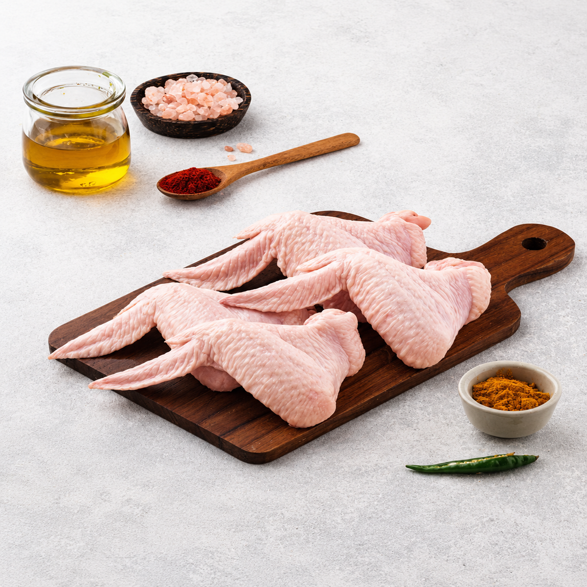Chicken Wings – Skinless – 450Gm