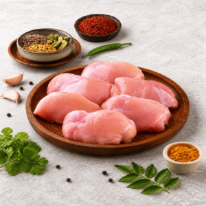 Chicken Thigh Boneless – Full (No Cut) – 450Gm