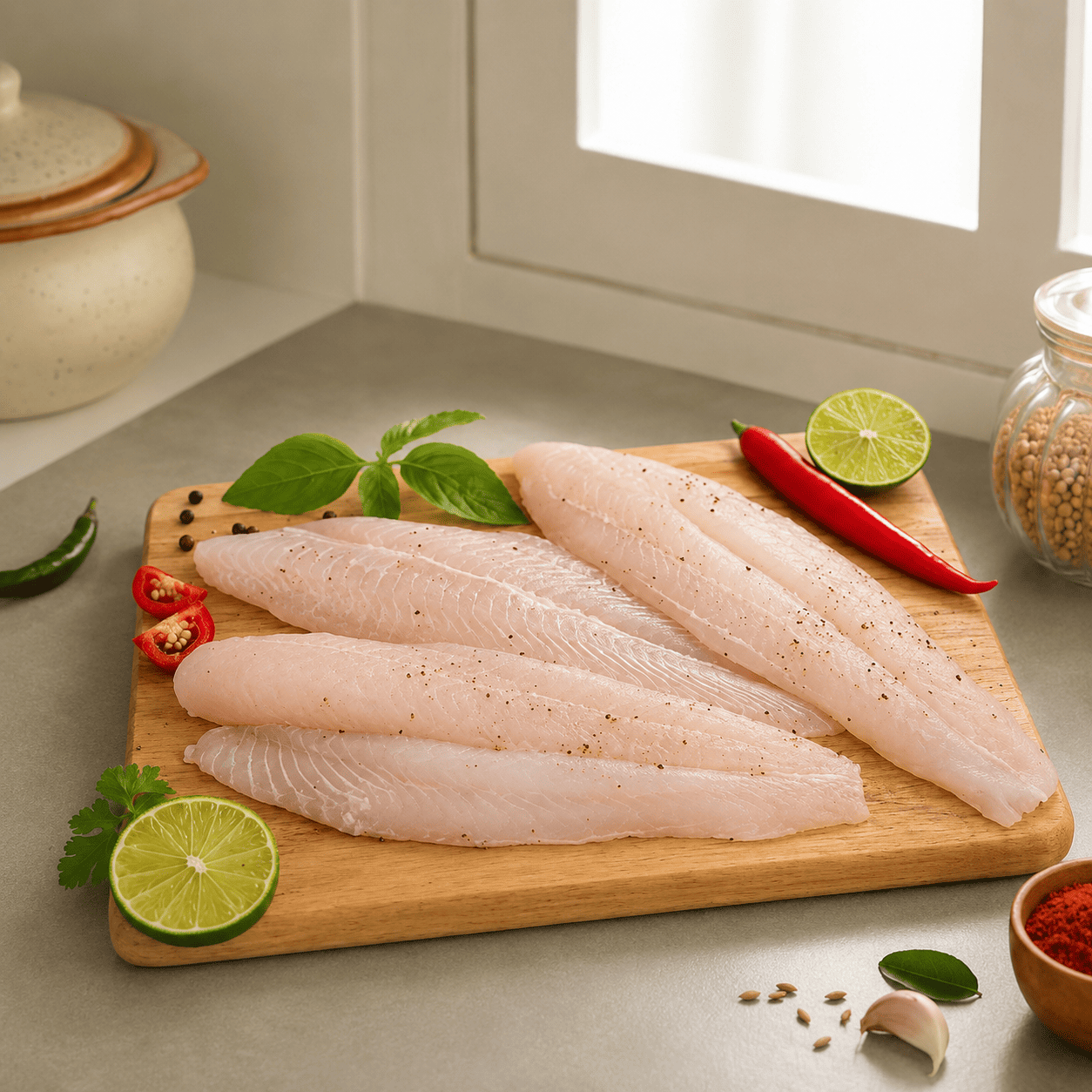 Basa fish boneless – 500Gm – (Frozen)